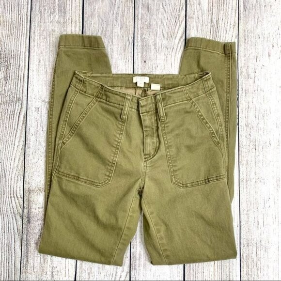 J.Crew Factory Green Stretch Skinny Jeans Size 24 - Picture 3 of 8